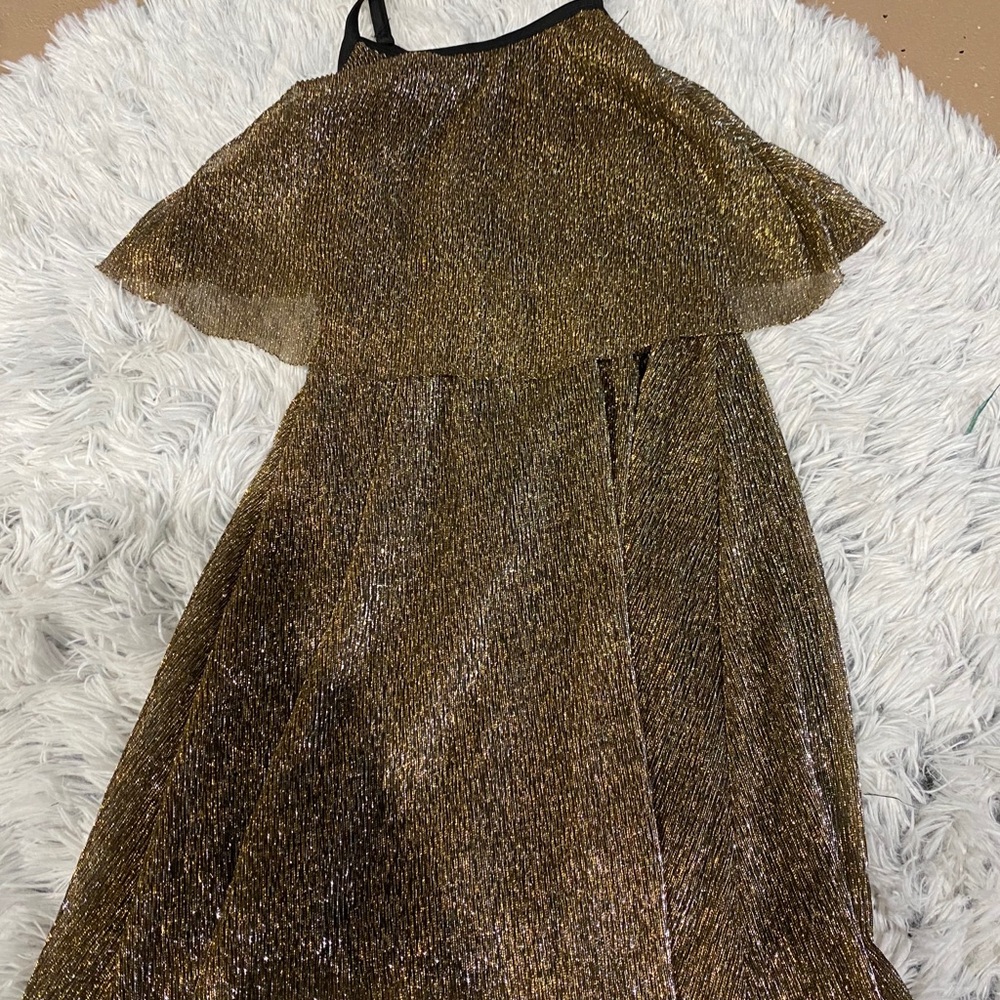 Cheryl Kids metallic party dress